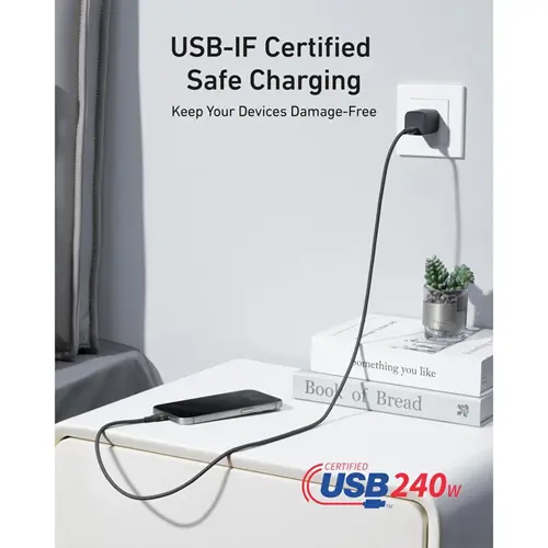 کابل تبدیل USBC به USBC انکر مدل A82E2 طول 0.9 متر با توان 240 وات (6)